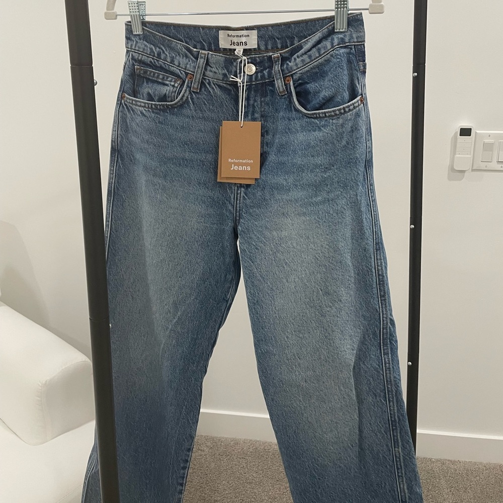 Reformation Vals 90s Mid Rise Straight Jeans